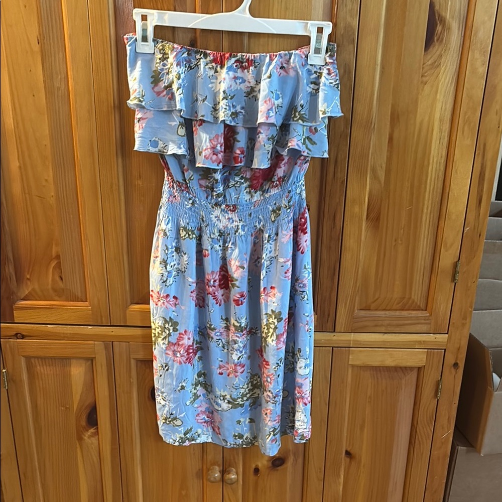 Elan White Cream Off-Shoulder Sundress